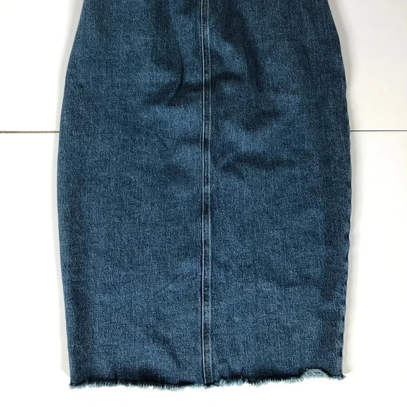 ZARA Asymmetrical  Denim Skirt - Picture 7 of 11
